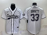 Men's Dallas Cowboys #33 Tony Dorsett White Stitched Cool Base Nike Baseball Jersey,baseball caps,new era cap wholesale,wholesale hats